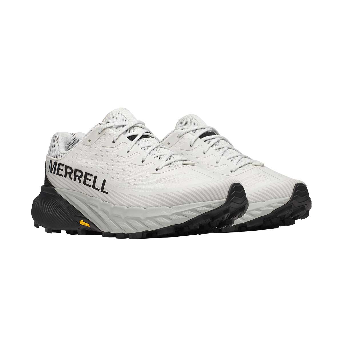 Merrell Agility Peak 5 Trail Run Shoe Men's in Ash and Black